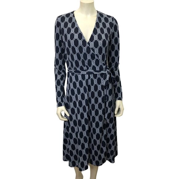 JONES SIGNATURE‎ LONG SLEEVE WRAP DRESS SZ SM - Picture 1 of 5